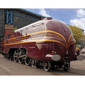 Bigjigs Rail replika lokomotivy Duchess of Hamilton + 3 koleje, Bigjigs Rail